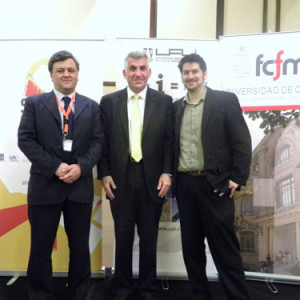 Director De SERC Chile, Rodrigo Palma, Profesor Massoud Amin Y Profesor Claudio Estévez.