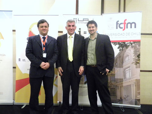 Director De SERC Chile, Rodrigo Palma, Profesor Massoud Amin Y Profesor Claudio Estévez.