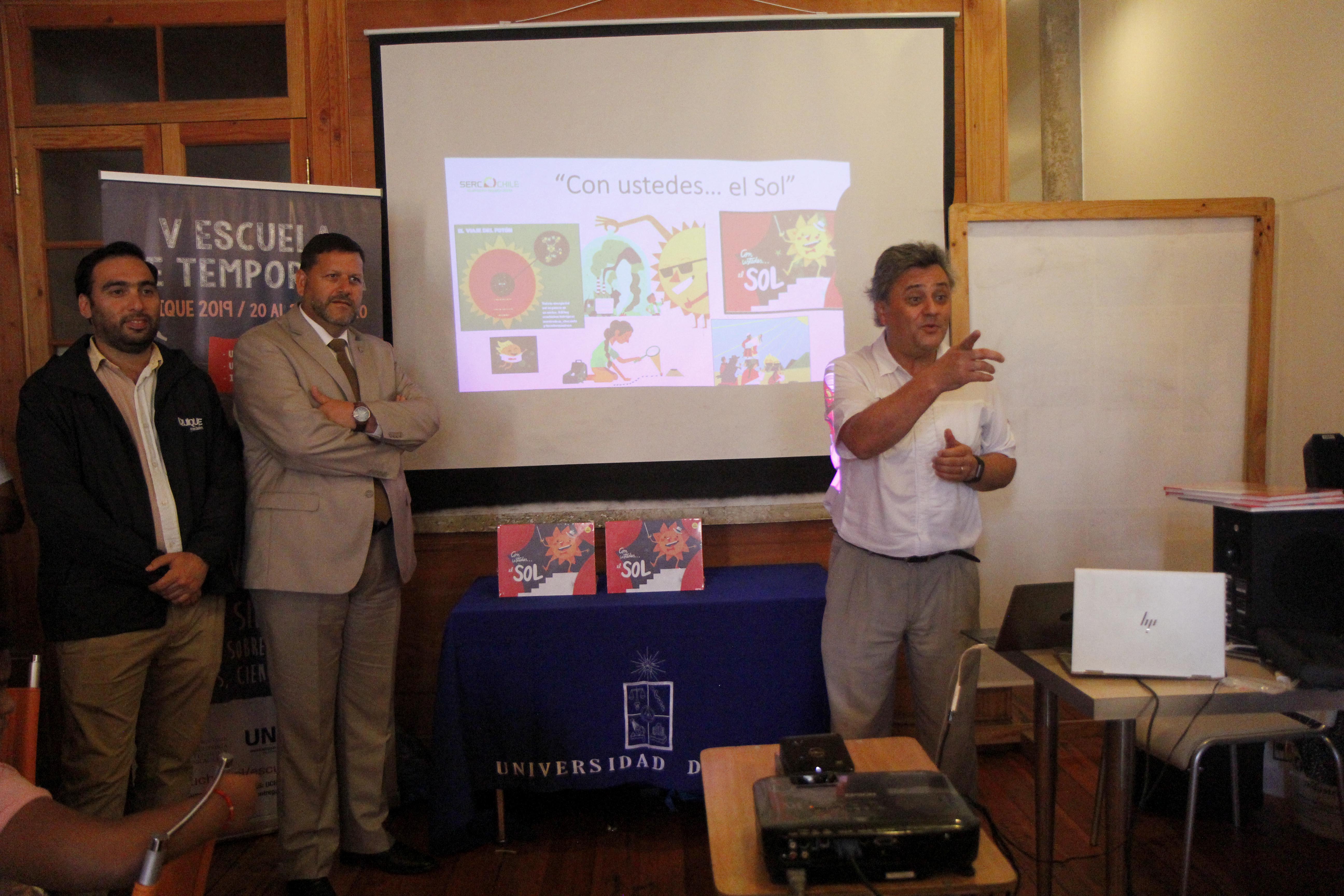 The Mayor (S) Of Iquique, Marco Pérez Barría, Along With SERC Chile Director, Rodrigo Palma